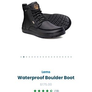 Lems Boulder Boot Size 15